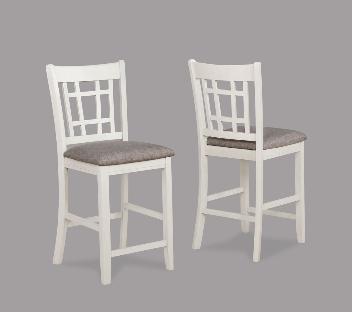 Hartwell - Counter Height Chair (Set of 2) White by Crown Mark | Bel Furniture
