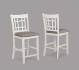 Hartwell - Counter Height Chair (Set of 2) White by Crown Mark | Bel Furniture