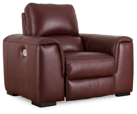Alessandro - Power Recliner Dark Red by Signature Design by Ashley® | Bel Furniture