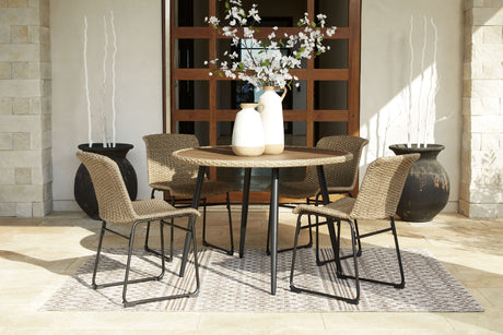Amaris - Brown / Black - 5 Pc. - Dining Set by Signature Design by Ashley® | Bel Furniture