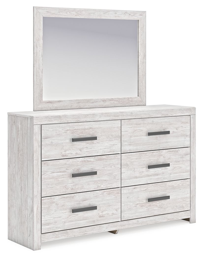 Cayboni - Whitewash - Dresser And Mirror by Signature Design by Ashley® | Bel Furniture