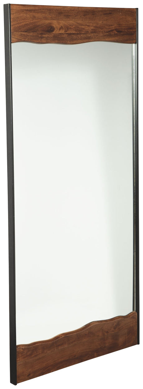 Panchali - Brown / Black - Floor Mirror by Signature Design by Ashley® | Bel Furniture