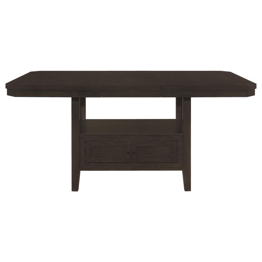 Prentiss - Rectangular Counter Height Table With Butterfly Leaf - Cappuccino