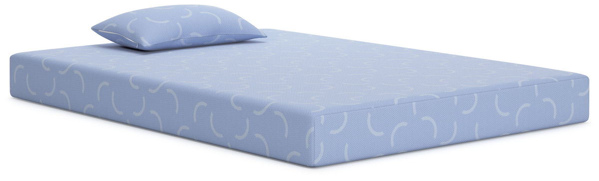 Ikidz Ocean - Mattress And Pillow Set of 2 Blue by Sierra Sleep® by Ashley | Bel Furniture
