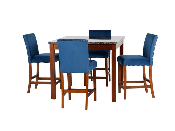 5 PIECE COUNTER HEIGHT DINING SET - BEL Furniture