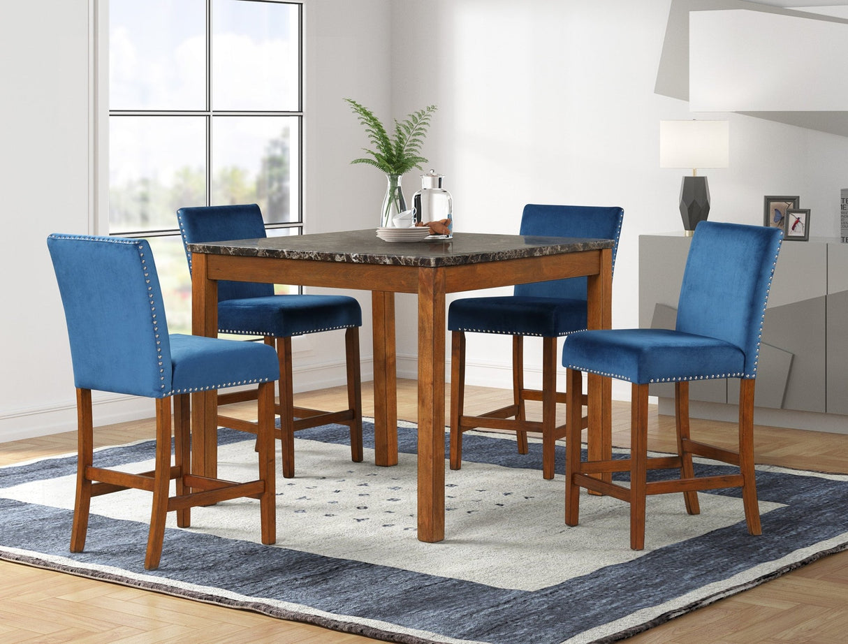 5 PIECE COUNTER HEIGHT DINING SET by Mollai Collections | Bel Furniture