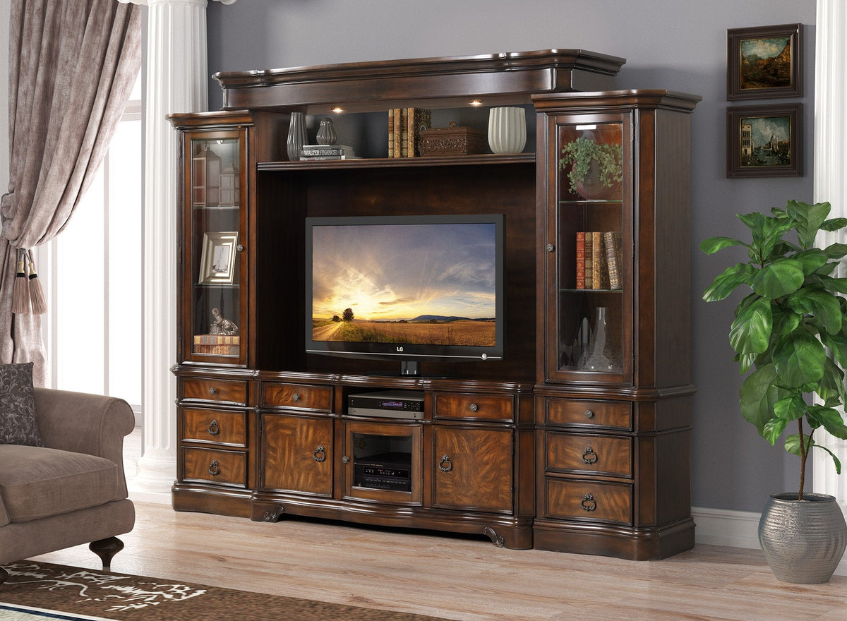 5 PIECE ENTERTAINMENT CENTER by Mollai Collections | Bel Furniture