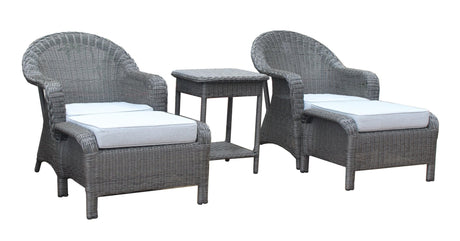 5 PIECE PATIO LOUNGE SET by Mollai Collections | Bel Furniture