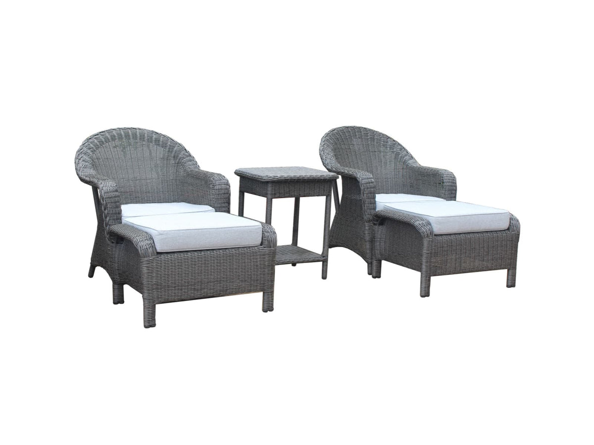 5 PIECE PATIO LOUNGE SET by Mollai Collections | Bel Furniture