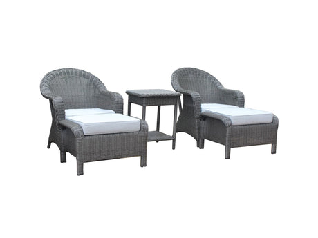 5 PIECE PATIO LOUNGE SET by Mollai Collections | Bel Furniture
