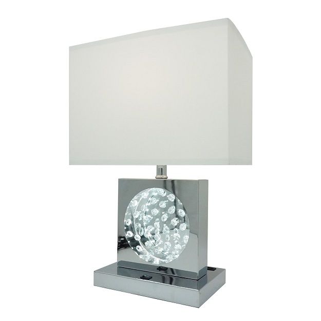 Table Lamp - Metal - Chrome