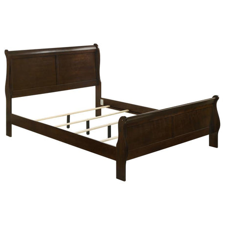 Louis Philippe - Panel Sleigh Bed Dark Brown Full by CoasterEveryday | Bel Furniture