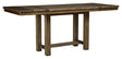 Moriville - Grayish Brown - Rectangular Dining Room Counter Extension Table by Signature Design by Ashley® | Bel Furniture