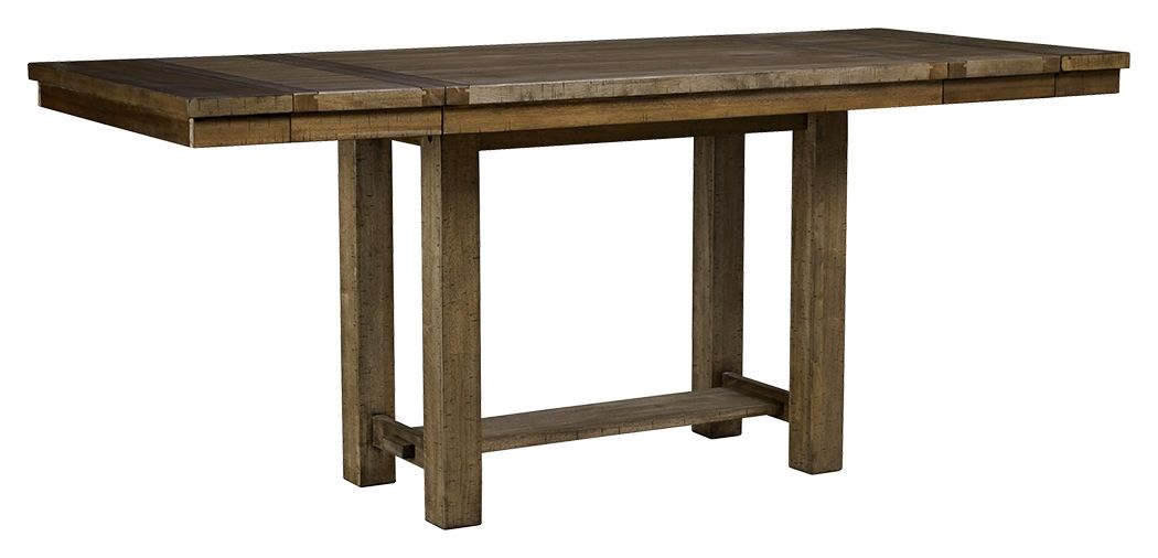 Moriville - Grayish Brown - Rectangular Dining Room Counter Extension Table by Signature Design by Ashley® | Bel Furniture