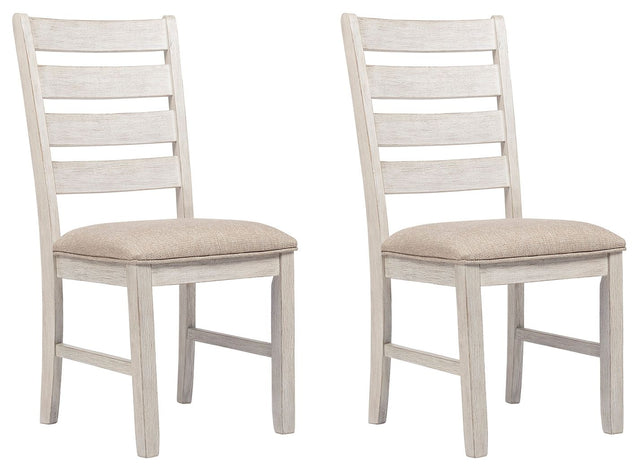 Skempton - White - Dining UPH Side Chair (Set of 2) by Signature Design by Ashley® | Bel Furniture