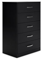 Finch - Five Drawer Chest - 46" Height - Black
