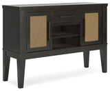 Galliden - Black - Dining Room Server by Signature Design by Ashley® | Bel Furniture