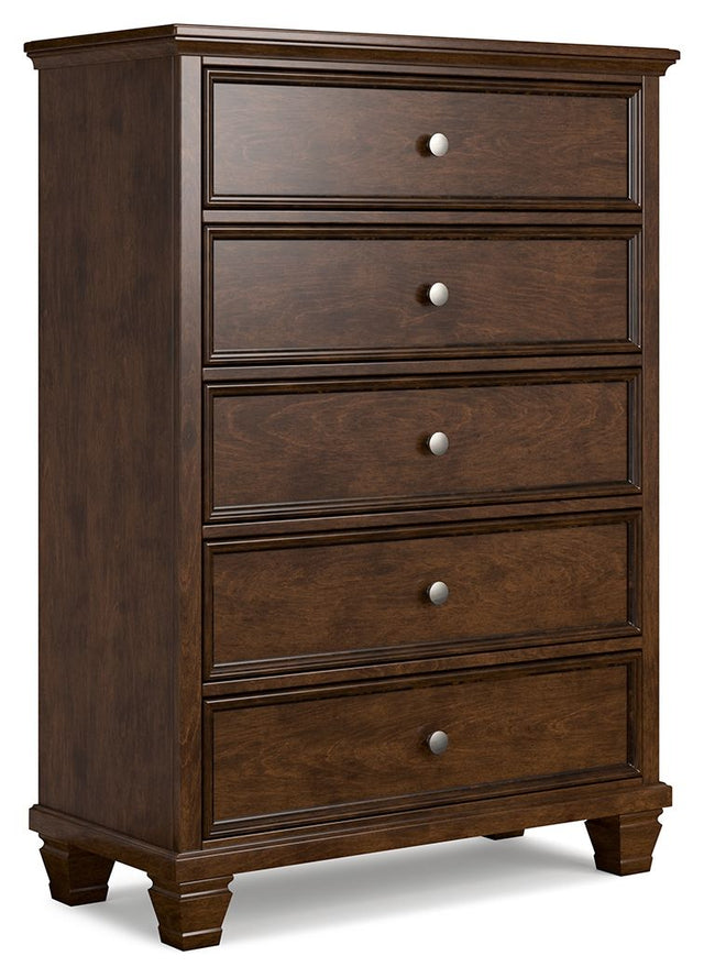 Danabrin - Brown - Five Drawer Chest by Signature Design by Ashley® | Bel Furniture
