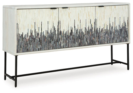 Freyton - White / Gray - Accent Cabinet by Signature Design by Ashley® | Bel Furniture