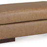Lombardia - Ottoman Light Brown by Signature Design by Ashley® | Bel Furniture