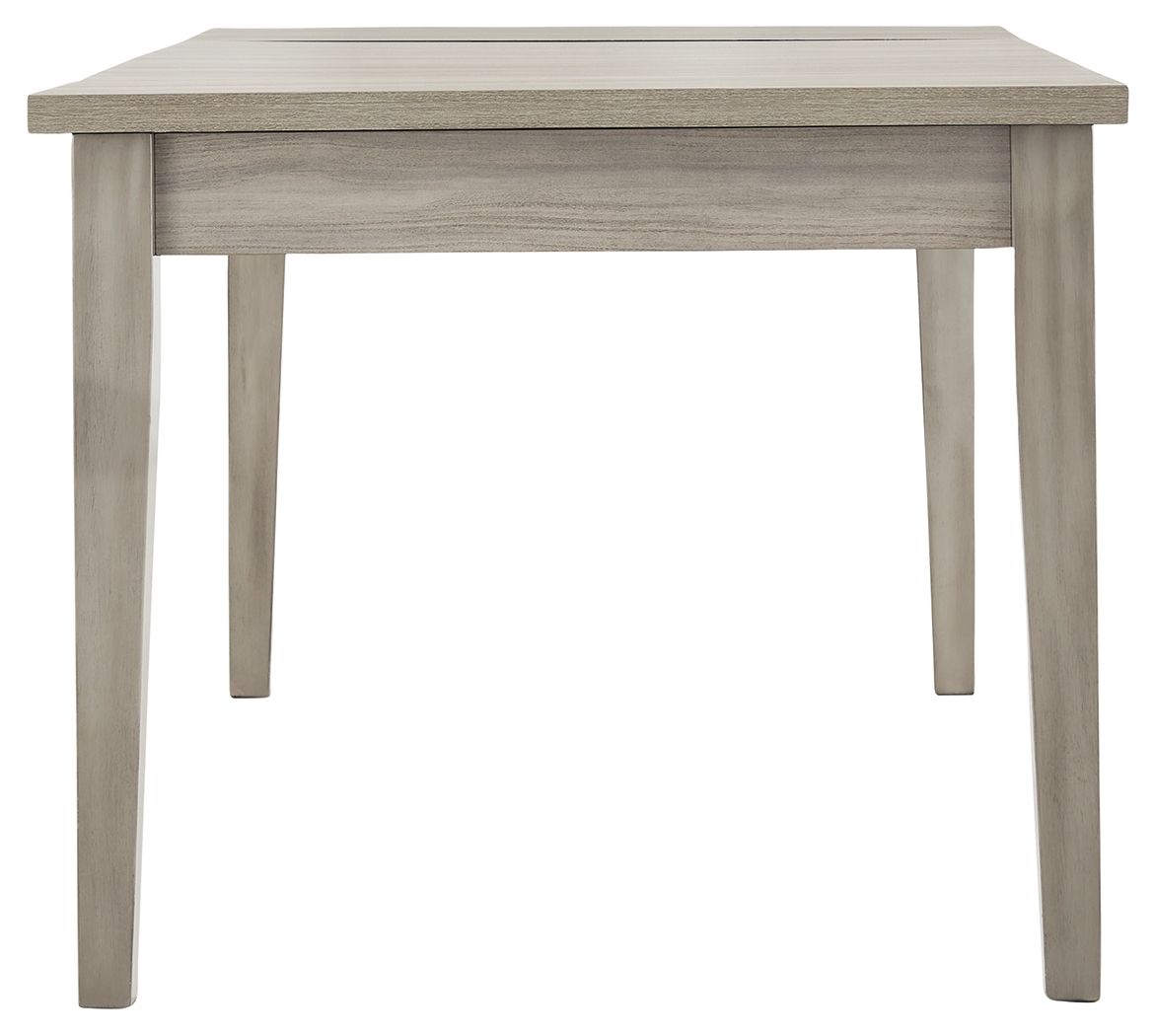 Parellen - Gray - Rectangular Dining Room Table With Storage