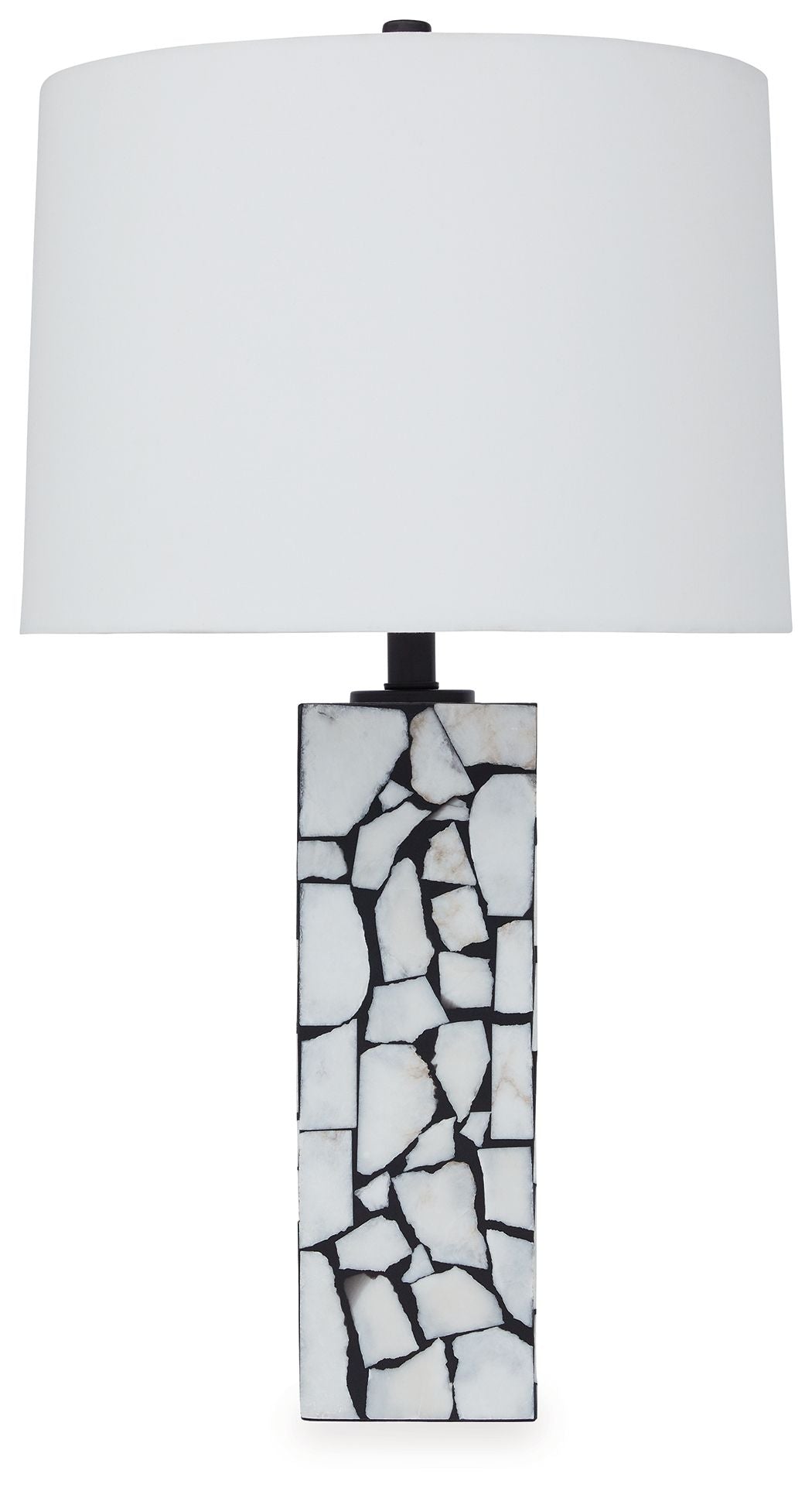 Macaria - White / Black - Marble Table Lamp by Signature Design by Ashley® | Bel Furniture