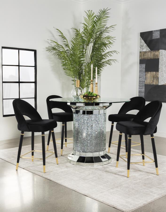 Ellie - Pedestal Counter Height Dining Room Set