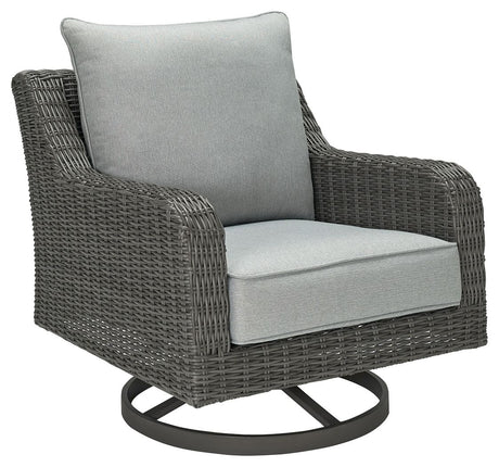 Elite Park - Gray - Swivel Lounge w/ Cushion by Signature Design by Ashley® | Bel Furniture