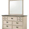 Sawyer - Dresser, Mirror Beige by Crown Mark | Bel Furniture