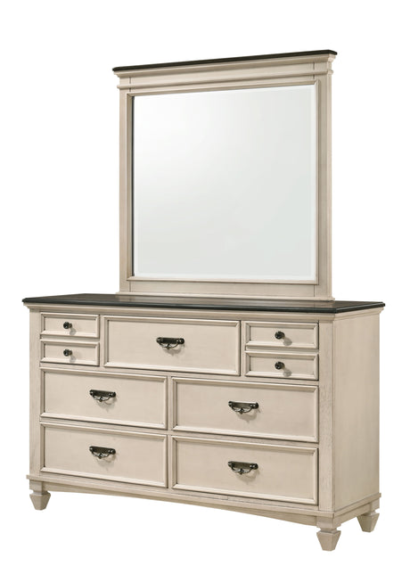 Sawyer - Dresser, Mirror Beige by Crown Mark | Bel Furniture