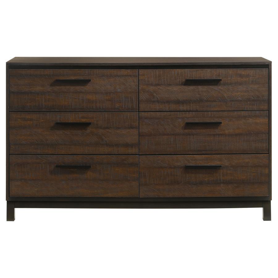 Edmonton - 6-Drawer Dresser - Rustic Tobacco