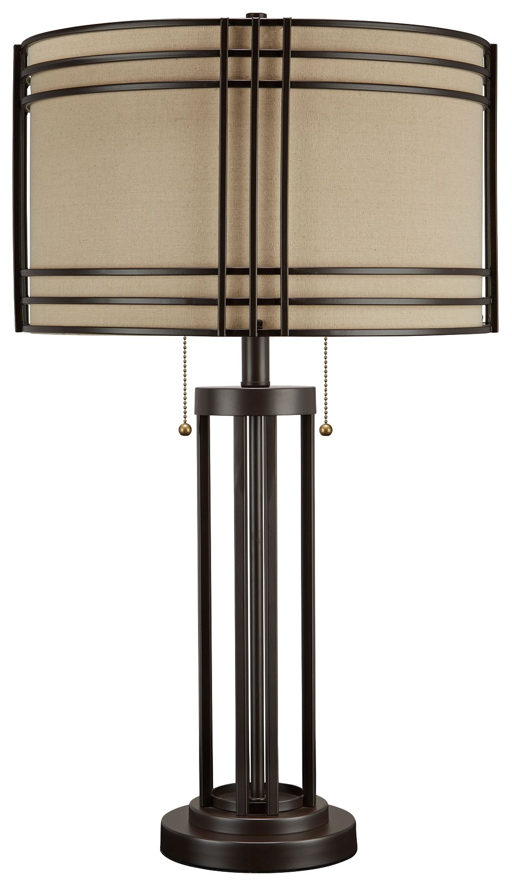 Hanswell - Dark Brown - Metal Table Lamp by Signature Design by Ashley® | Bel Furniture