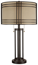 Hanswell - Dark Brown - Metal Table Lamp by Signature Design by Ashley® | Bel Furniture