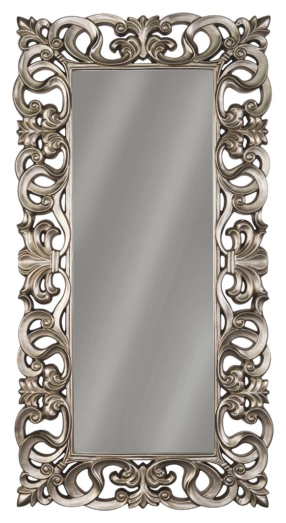 Lucia - Antique Silver Finish - Floor Mirror by Signature Design by Ashley® | Bel Furniture
