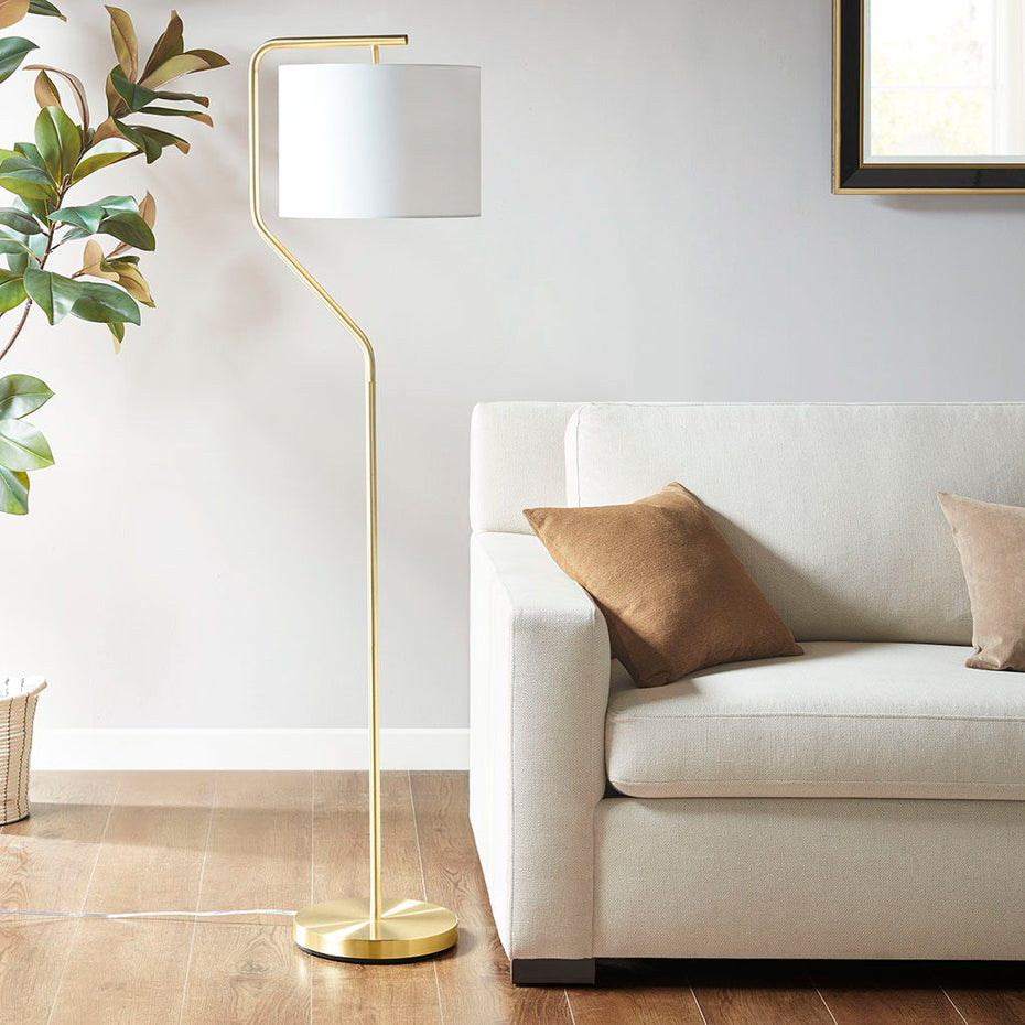 Aster - Angular Floor Lamp - Gold