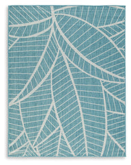 Hulsia - Rug Blue 5' x 7' by Signature Design by Ashley® | Bel Furniture