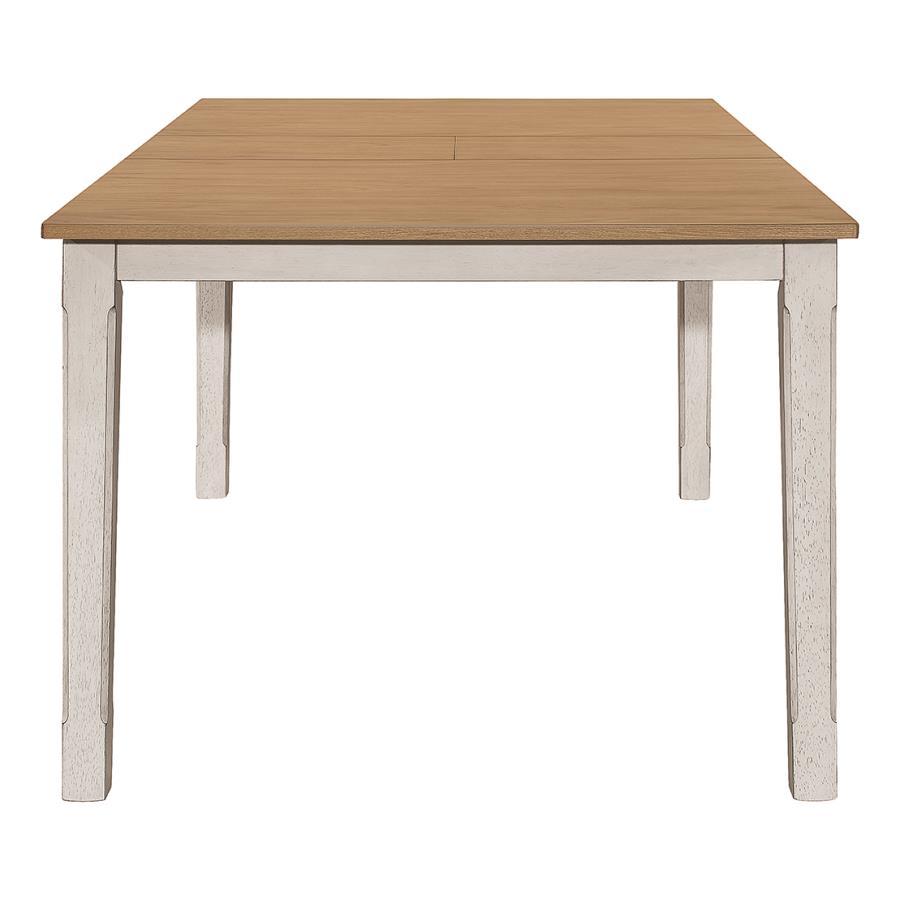 Kirby - Extension Leaf Dining Table - Rustic Off White