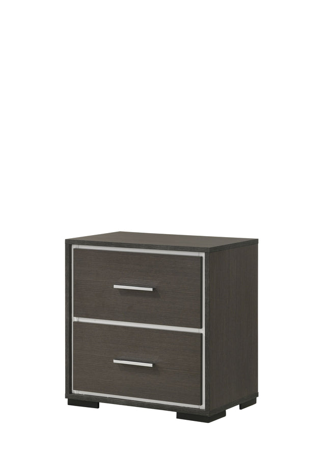 Sharpe - Nightstand - Dark Gray by Crown Mark | Bel Furniture