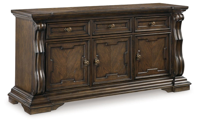 Maylee - Dark Brown - Dining Room Buffet by Signature Design by Ashley® | Bel Furniture