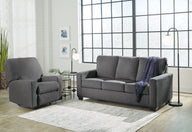Rannis - Living Room Set Dark Gray 2 Pc. Sofa Sleeper, Rocker Recliner Full by Signature Design by Ashley® | Bel Furniture