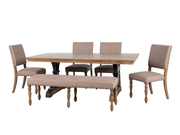 6 PIECE DINING ROOM SET - BEL Furniture