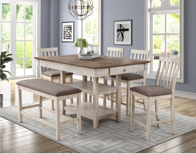 6 PIECE DINING ROOM SET - BEL Furniture