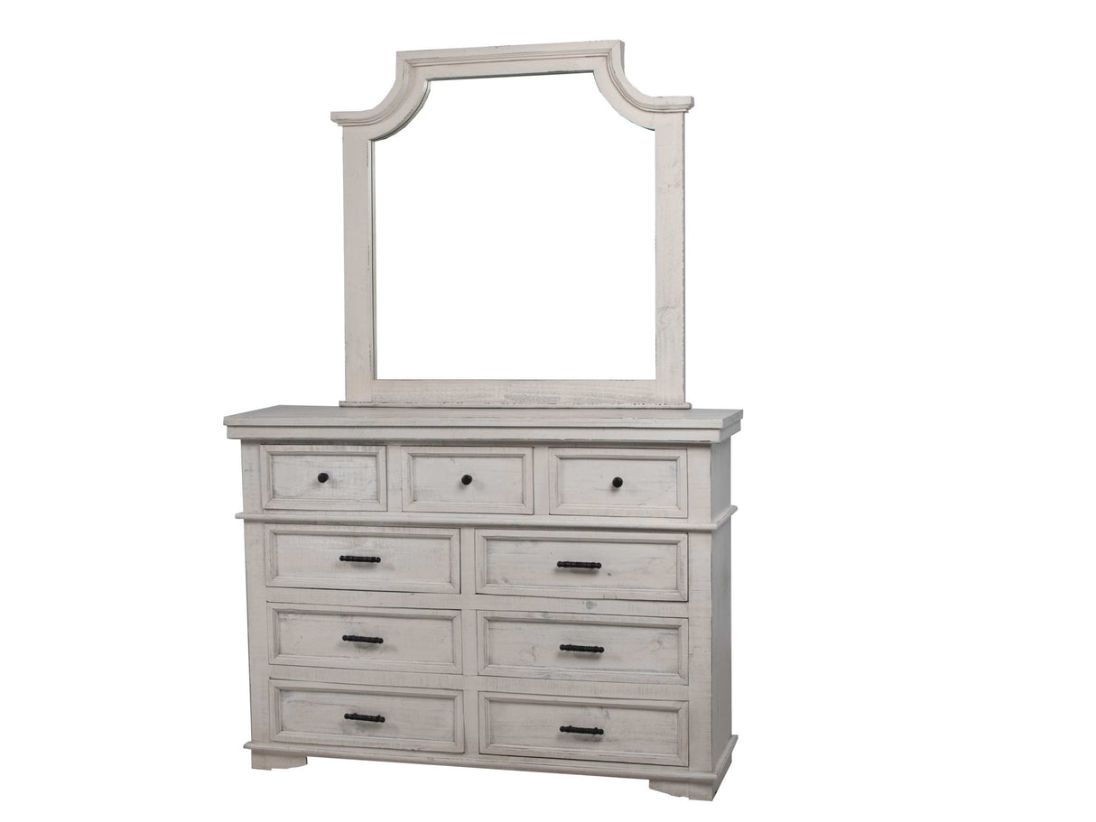 Charles-Nero White 6 PIECE KING BEDROOM SET by Mollai Collections | Bel Furniture