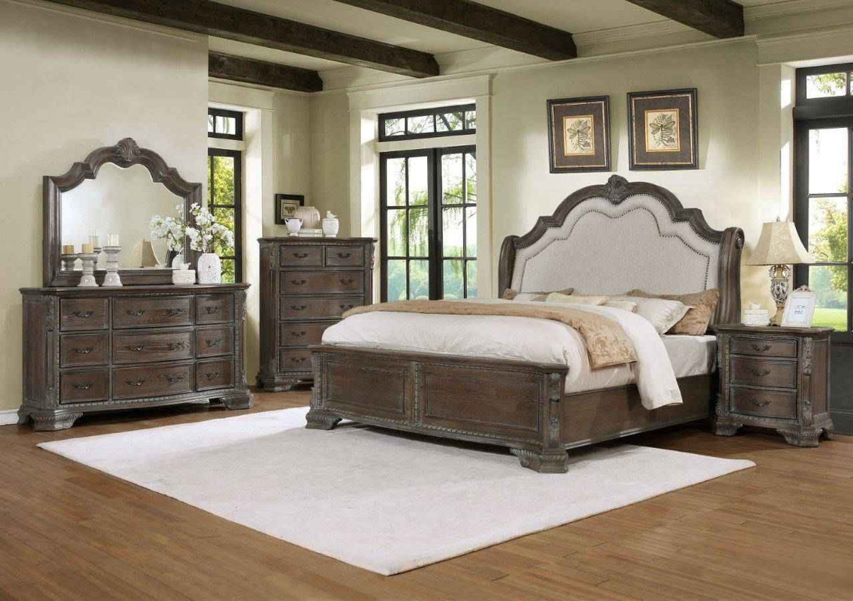 6 Piece King Bedroom Set by Mollai Collections | Bel Furniture
