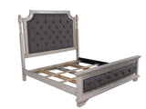 Charles-Nero White 6 PIECE KING BEDROOM SET by Mollai Collections | Bel Furniture