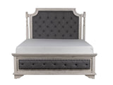 Charles-Nero White 6 PIECE KING BEDROOM SET by Mollai Collections | Bel Furniture