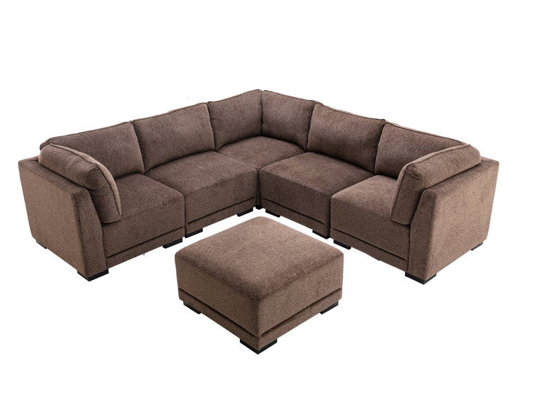 6 PIECE MODULAR SECTIONAL - BEL Furniture