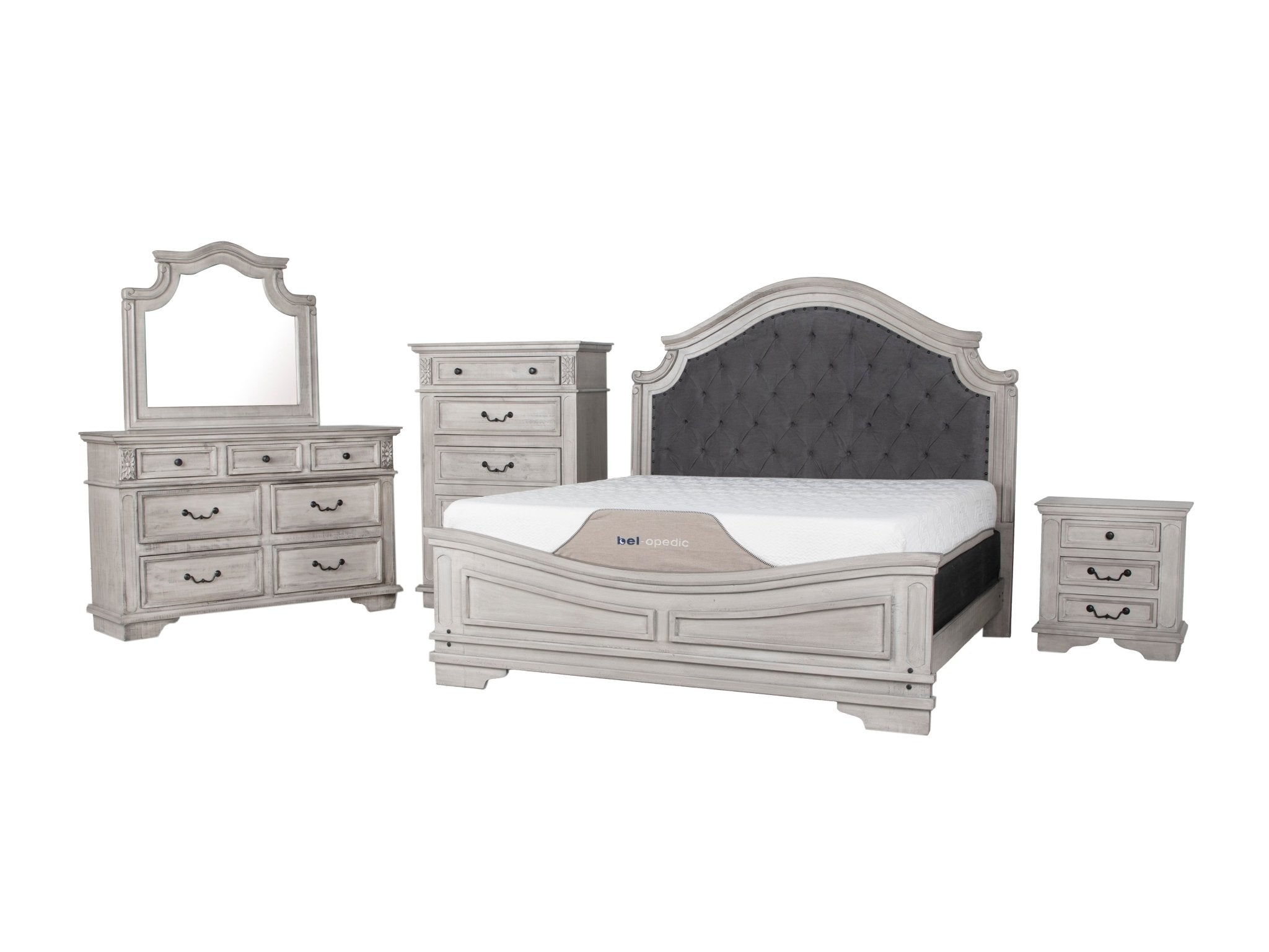 6 PIECE QUEEN BEDROOM SET - BEL Furniture