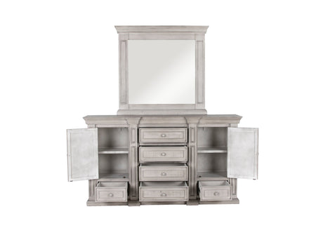 6-Piece Gray Panel Bedroom Set - Queen by Mollai Collections | Bel Furniture