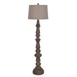 61- inches Dark Brown Wood Floor Lamp by Lamps Per Se | Bel Furniture